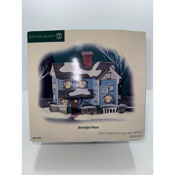 Dept 56 New England Village Series Bennington Manor #57008 Retired - Picture 7 of 13